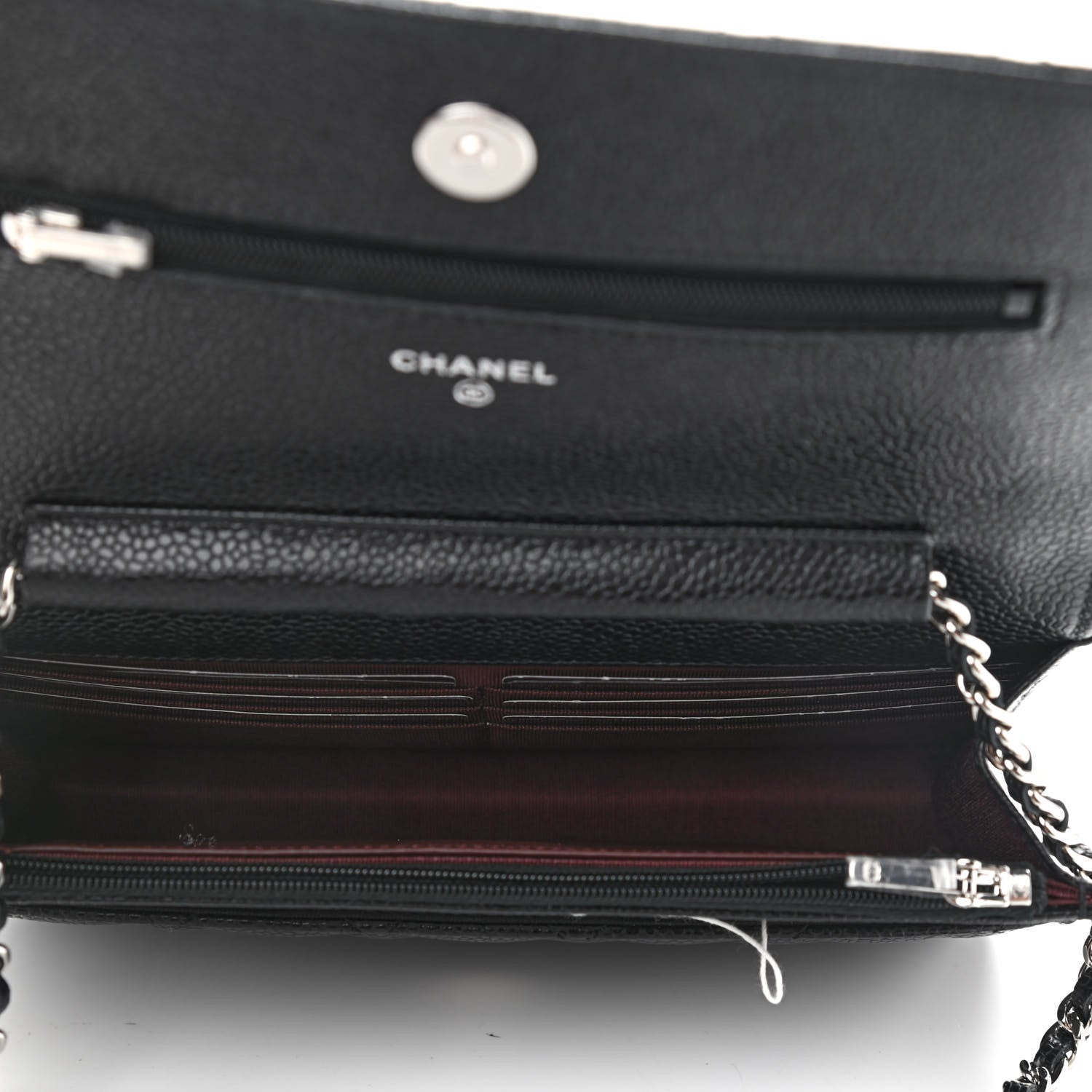 Chanel Caviar Quilted Wallet On Chain WOC Black 5 of 10