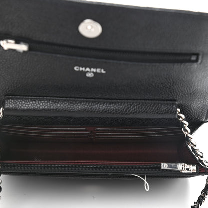 Chanel Caviar Quilted Wallet On Chain WOC Black 5 of 10