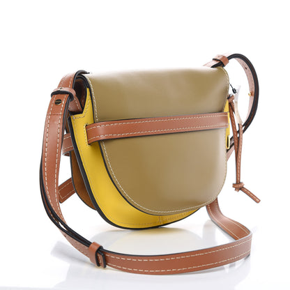 Loewe Calfskin Small Gate Crossbody Bag Mocca Yellow Pecan 3 of 8