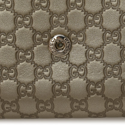 Gucci Metallic Microguccissima Bow Continental Wallet Golden Beige 9 of 11