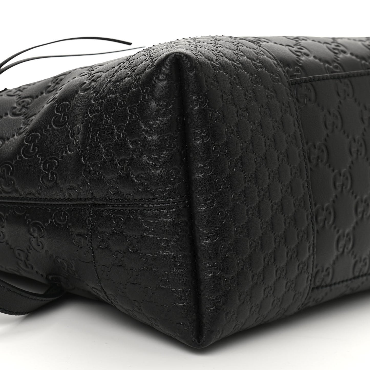 Guccissima Medium Bree Foldover Tote Black