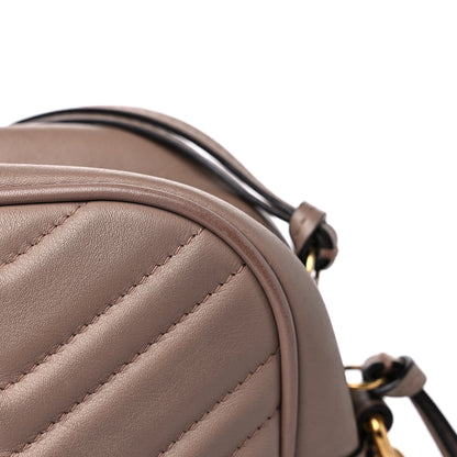 Gucci Calfskin Matelasse Medium GG Marmont Chain Shoulder Bag Porcelain Rose 17 of 18