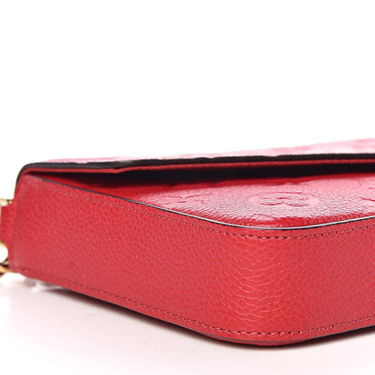 Louis Vuitton Empreinte Pochette Felicie Chain Wallet Cherry 10 of 11