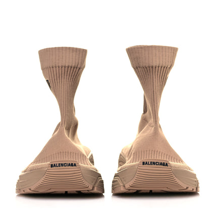 Balenciaga Technical Ribbed 3D Recycled Knit Womens Speed 3.0 Sneakers 41 Monocolor Beige 2 of 7