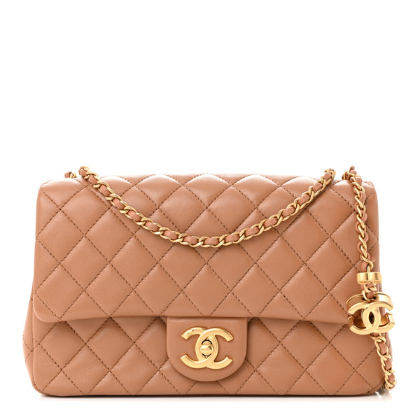 Chanel Lambskin Quilted Small CC Crush Flap Brown 1833467