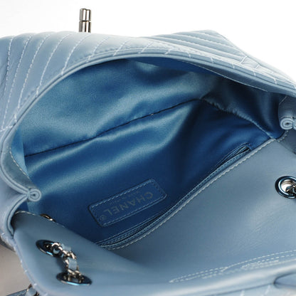 Chanel Lambskin Quilted Small CC Crossing Flap Light Blue 6 of 8