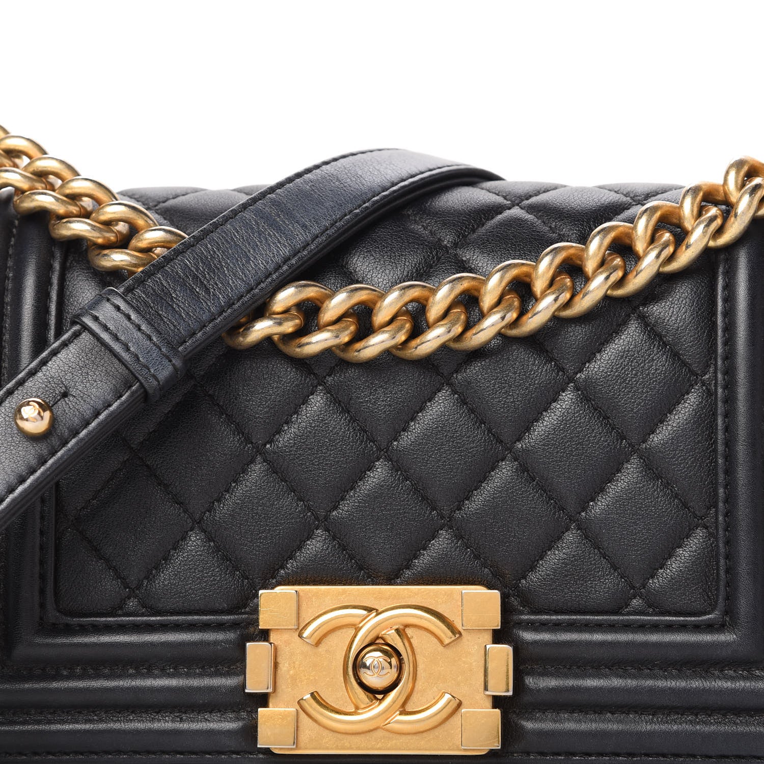 Chanel Calfskin Quilted Small Boy Flap Black 10 of 11