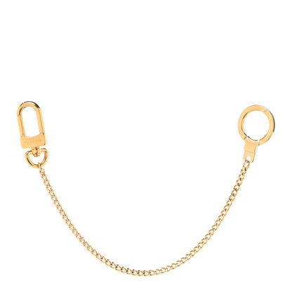 Louis Vuitton Metal Pochette Extender Key Ring Chain Gold 1 of 5
