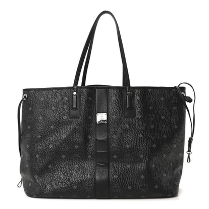 MCM Visetos Large Liz Reversible Shopper Tote Black 1 of 15