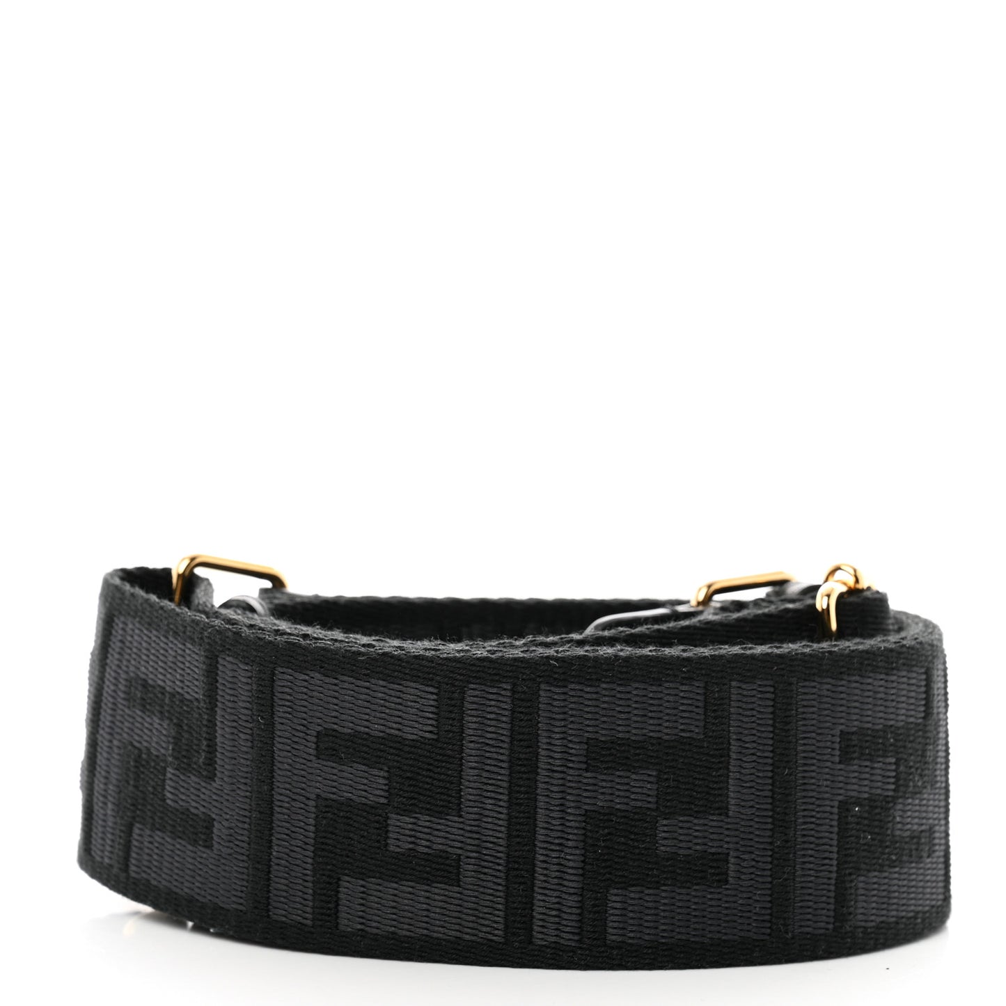 Ribbon Vitello Seta FF 1974 Adjustable Strap You Black