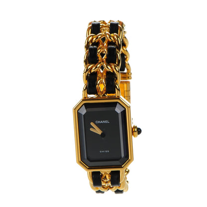 Chanel Stainless Steel Lambskin 20mm Chain Premiere Quartz Watch Gold S 3 of 6