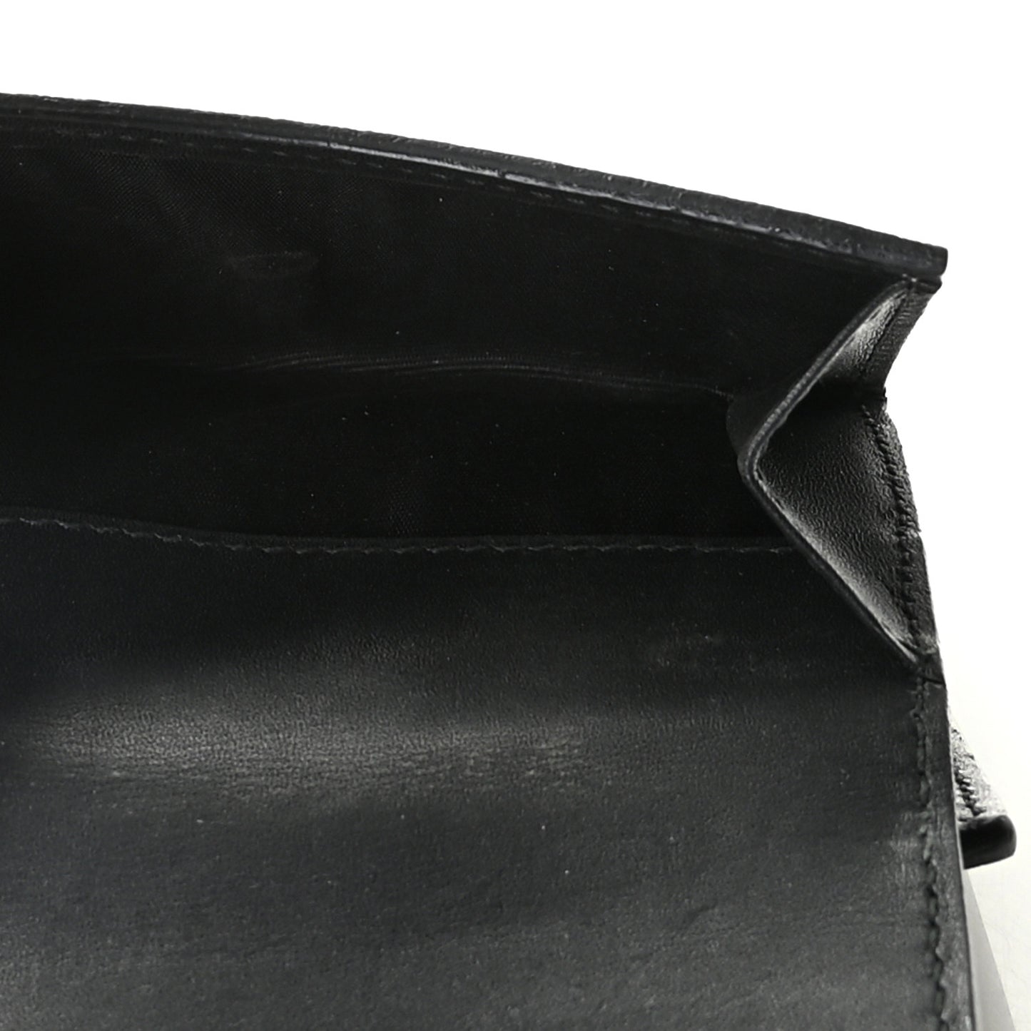GG Supreme Monogram French Flap Wallet Black