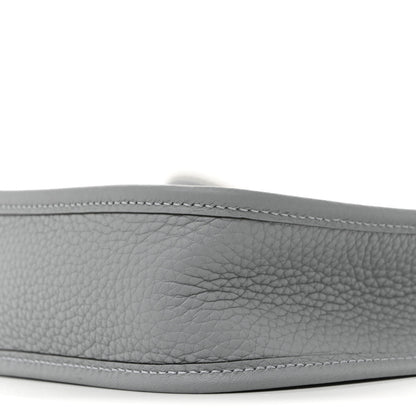 Hermes Taurillon Clemence Amazone Evelyne TPM Gris Pantin White 10 of 11
