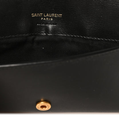 Saint Laurent Smooth Calfskin Monogram Phone Holder Crossbody Black 6 of 10