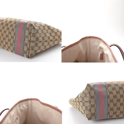 Gucci Monogram Patent Web Jolie Tote Bag Pink 5 of 11
