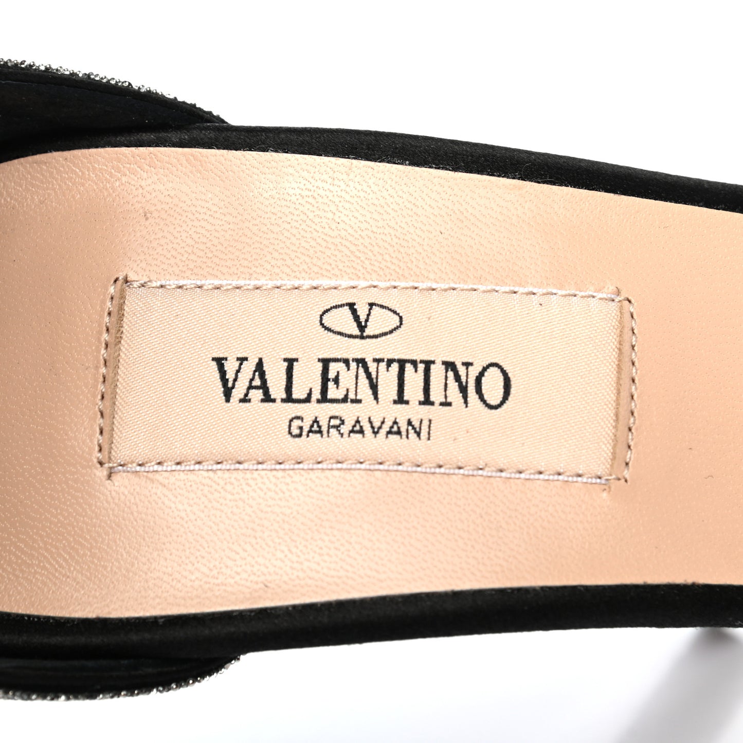 Glitter Calfskin Ankle Strap Pumps 39.5 Black