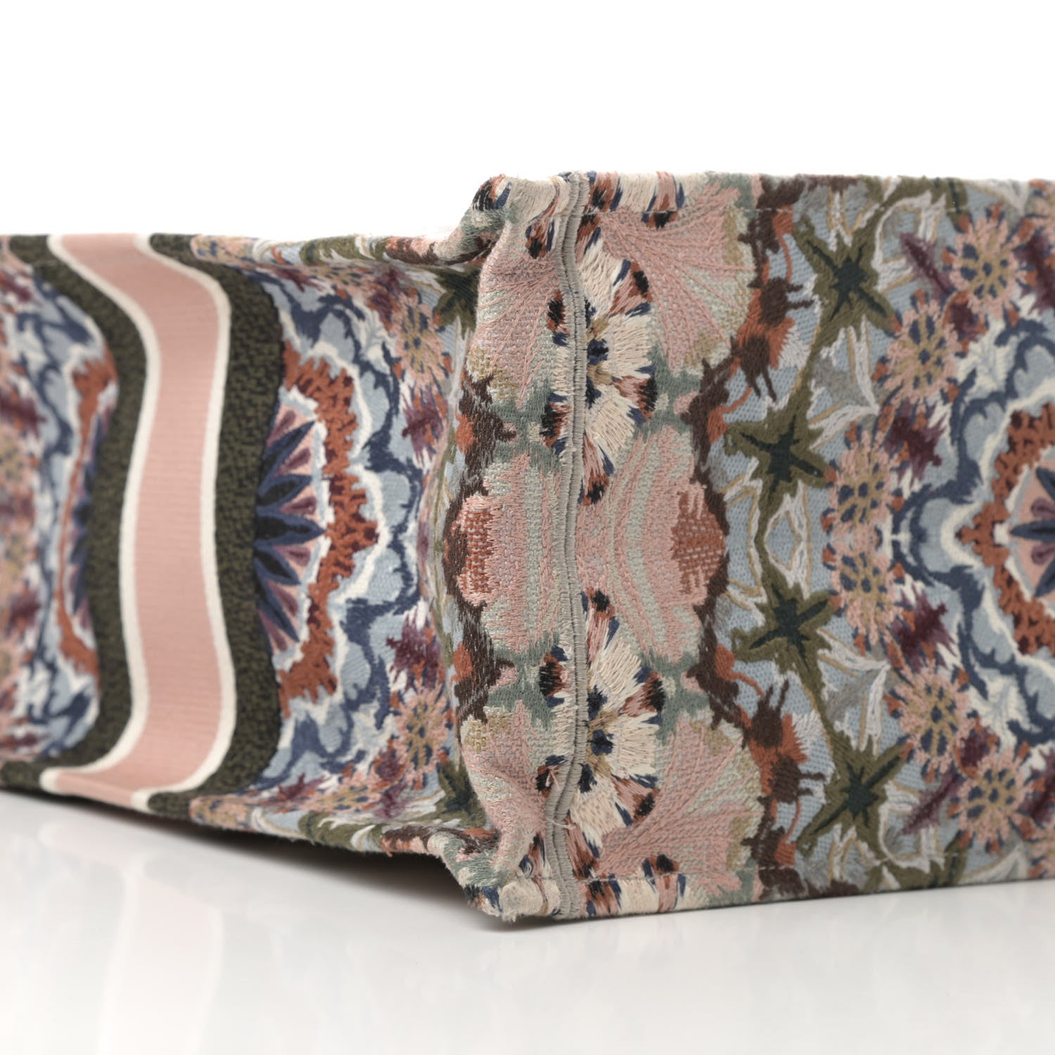 Christian Dior Canvas Embroidered KaleiDioroscopic Book Tote Multicolor 9 of 13