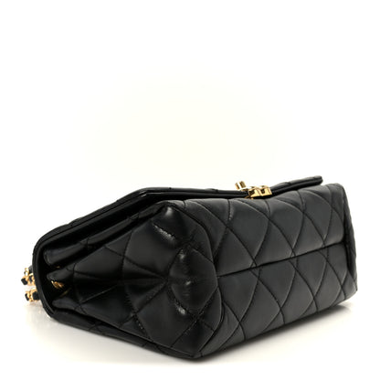 Chanel Lambskin Quilted Medium Color Match Flap Black 4 of 13