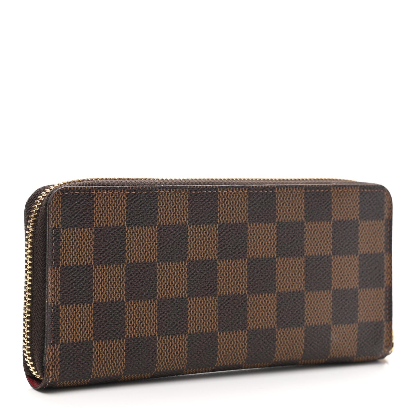 Damier Ebene Clemence Wallet Cherry