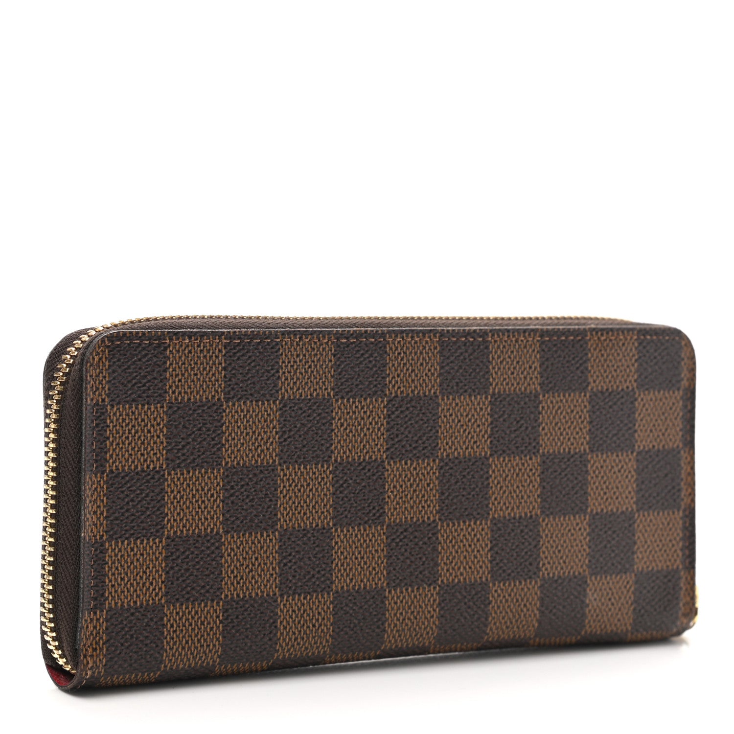 Louis Vuitton Damier Ebene Clemence Wallet Cherry 3 of 8