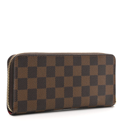 Louis Vuitton Damier Ebene Clemence Wallet Cherry 3 of 8