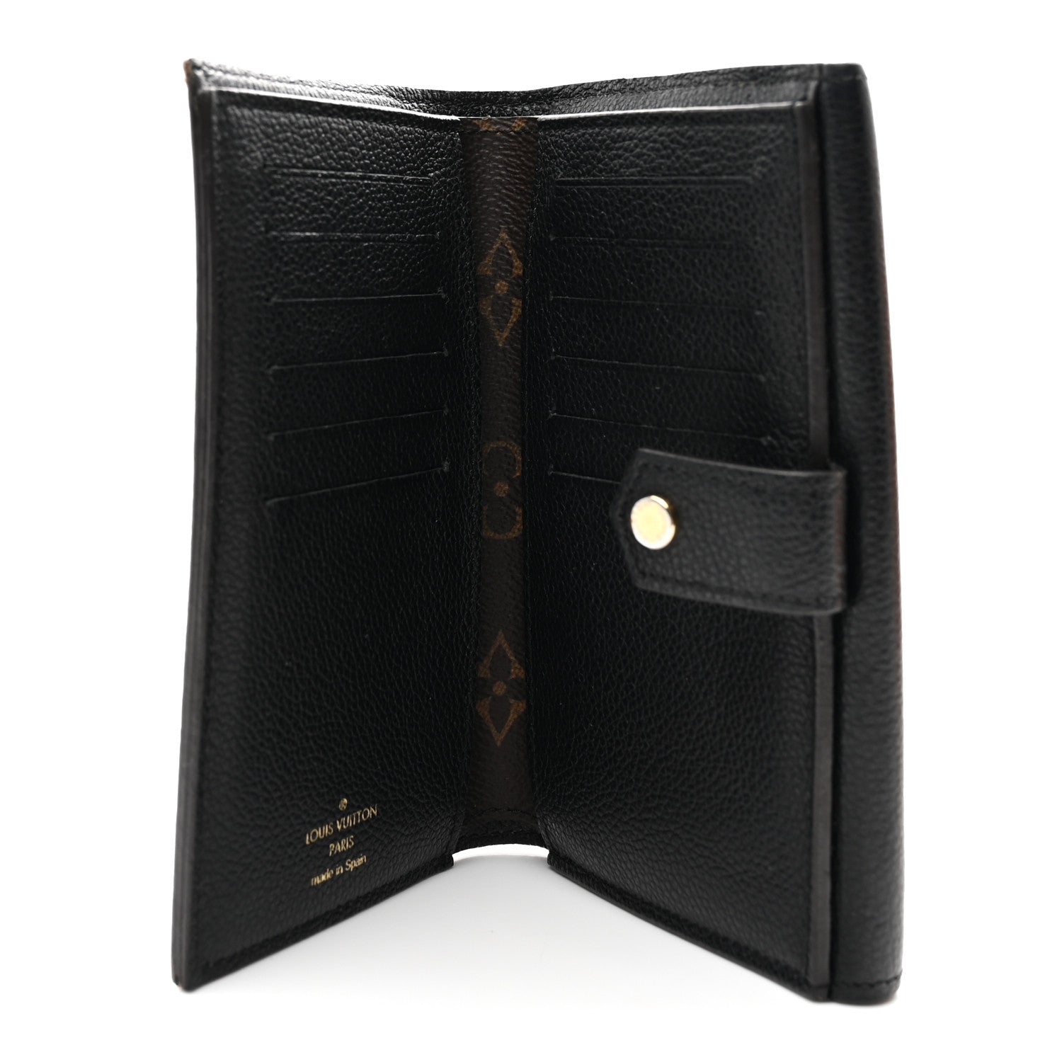 Louis Vuitton Monogram Pallas Compact Wallet Black 5 of 8