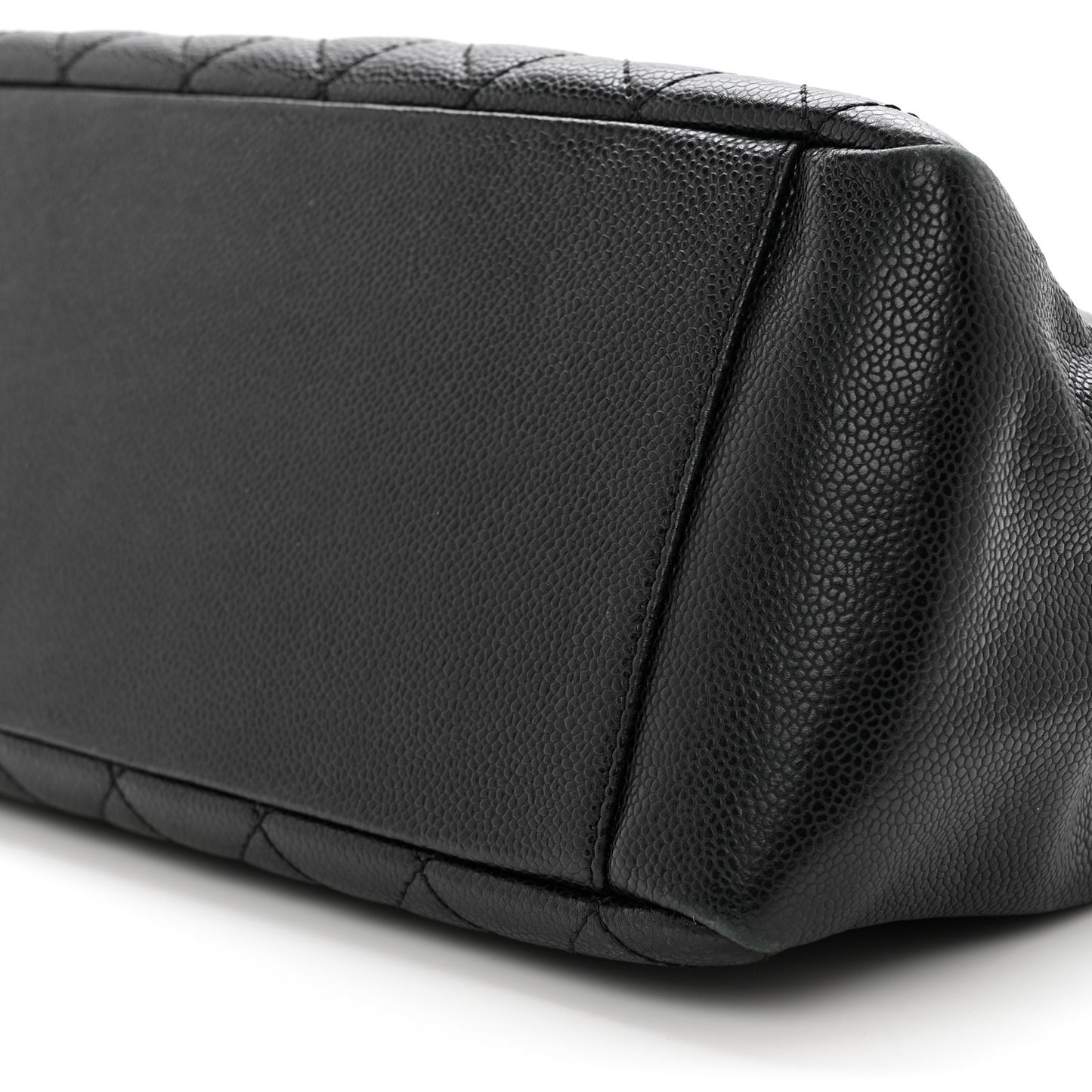 Caviar Quilted Grand Shopping Tote GST Black