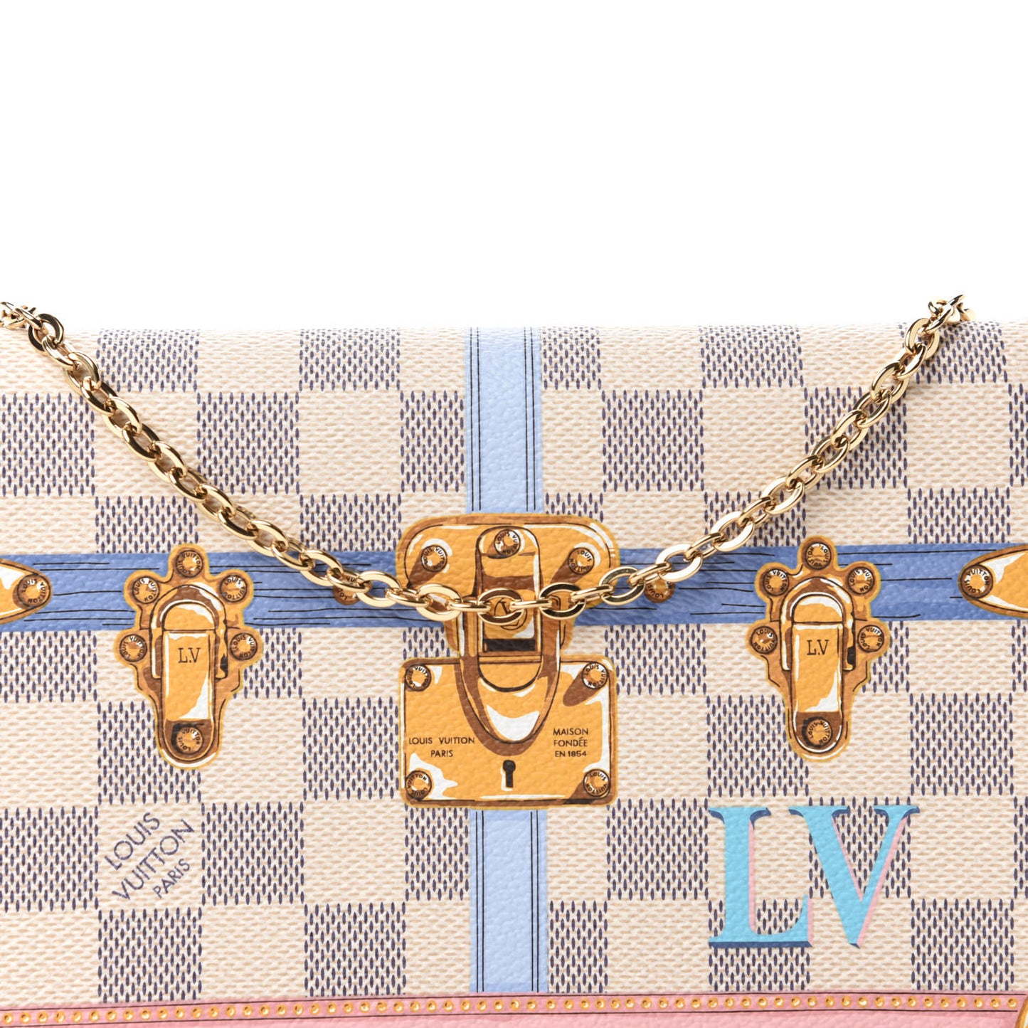 Damier Azur Summer Trunks Pochette Weekend