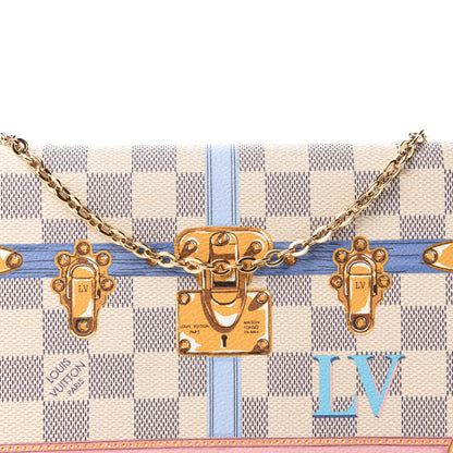 Louis Vuitton Damier Azur Summer Trunks Pochette Weekend 10 of 11
