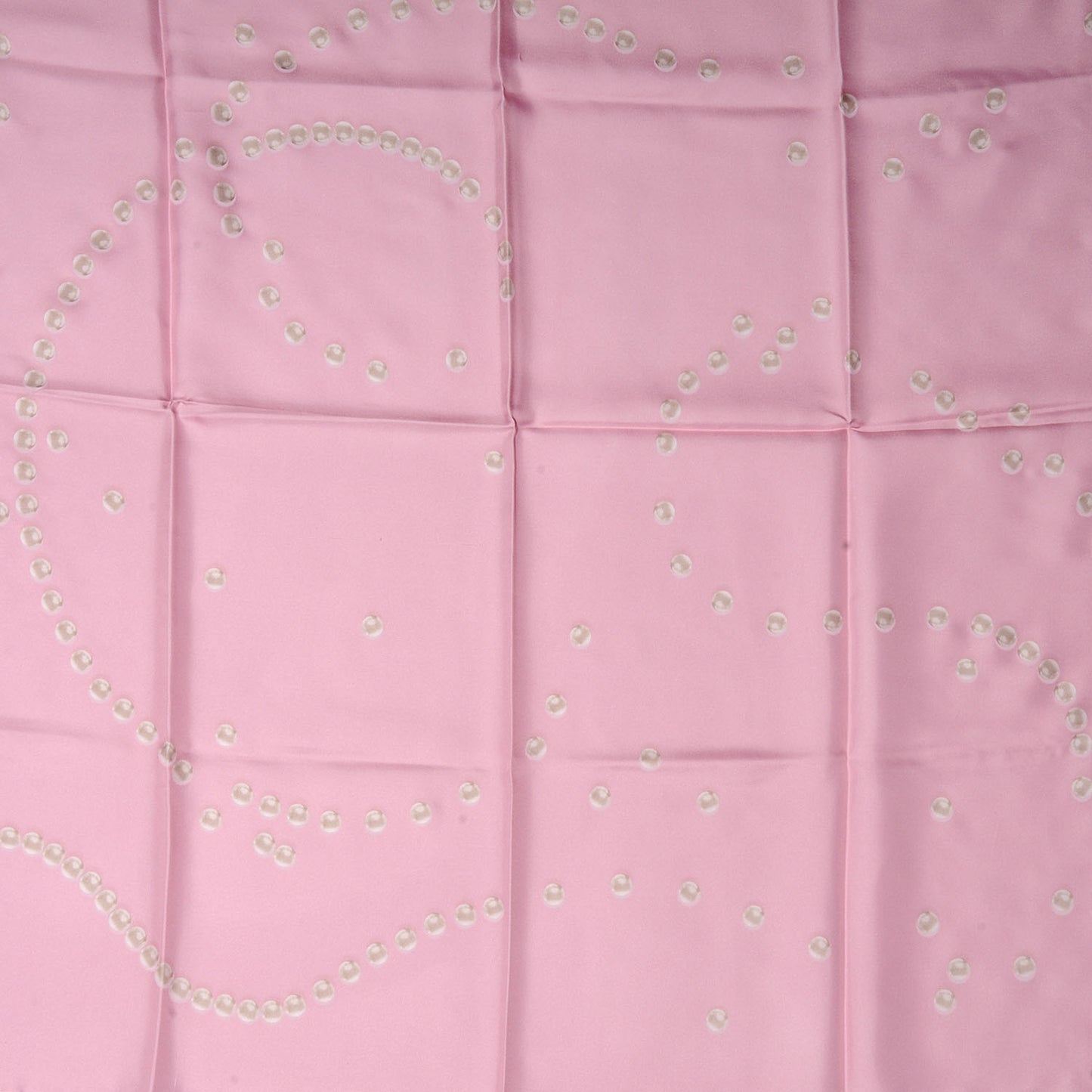 Silk Pearl CC Square Scarf Pink