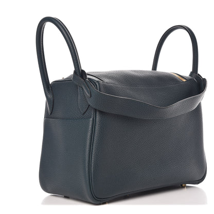 Hermes Taurillon Clemence Lindy 30 Vert Cypress 3 of 10