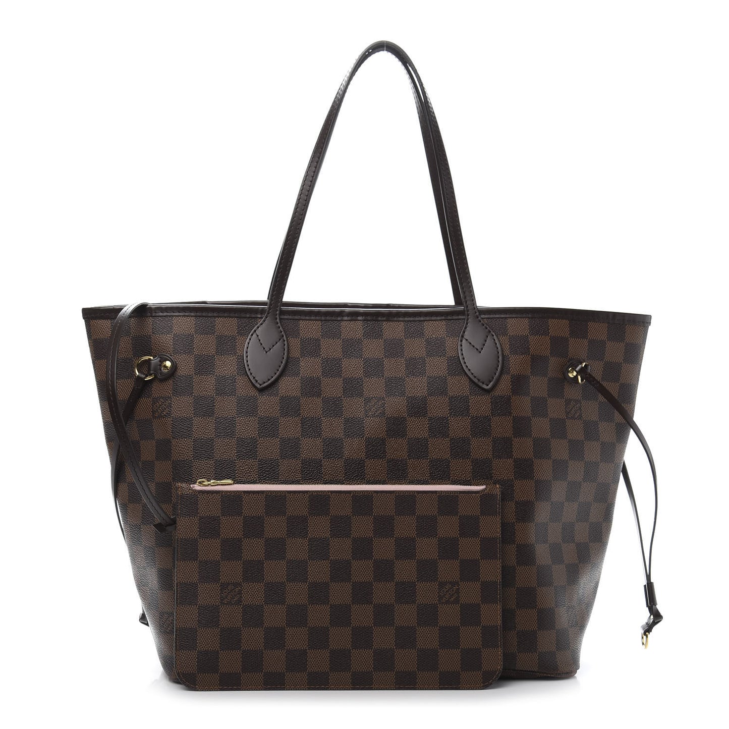 Damier Ebene Neo Neverfull MM Rose Ballerine