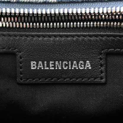 Balenciaga Denim BB Monogram Neo Cagole Handbag XS Blue 6 of 10