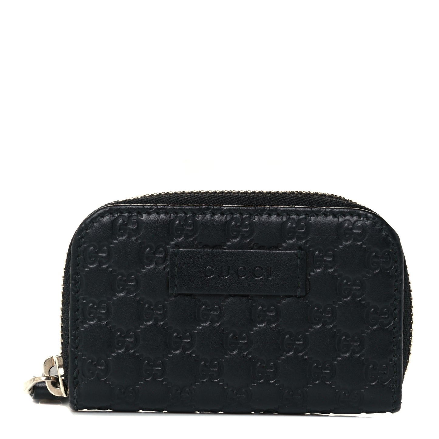 Microguccissima Zip Around Card Case Black
