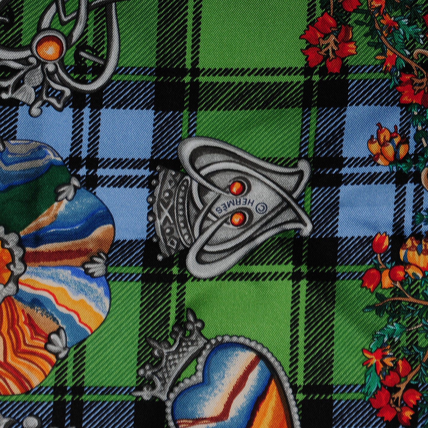 Silk Fleurs D'Ecosse Scarf 90