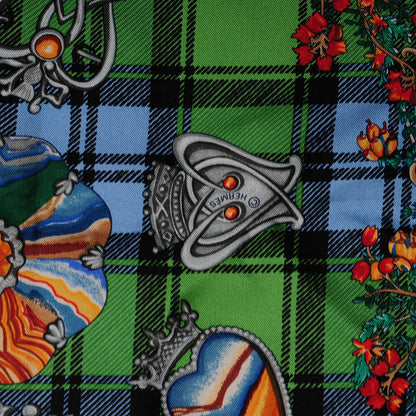 Hermes Silk Fleurs D'Ecosse Scarf 90 4 of 4