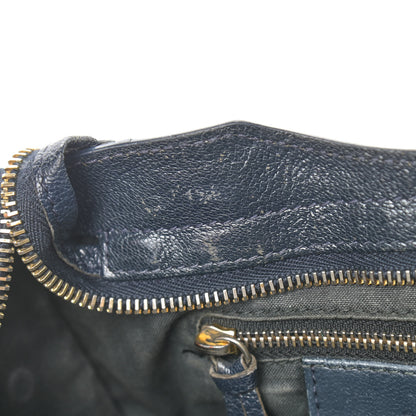Balenciaga Chevre Gold Metallic Edge Hardware Mini City Bleu Nuit Dark Sea 15 of 22