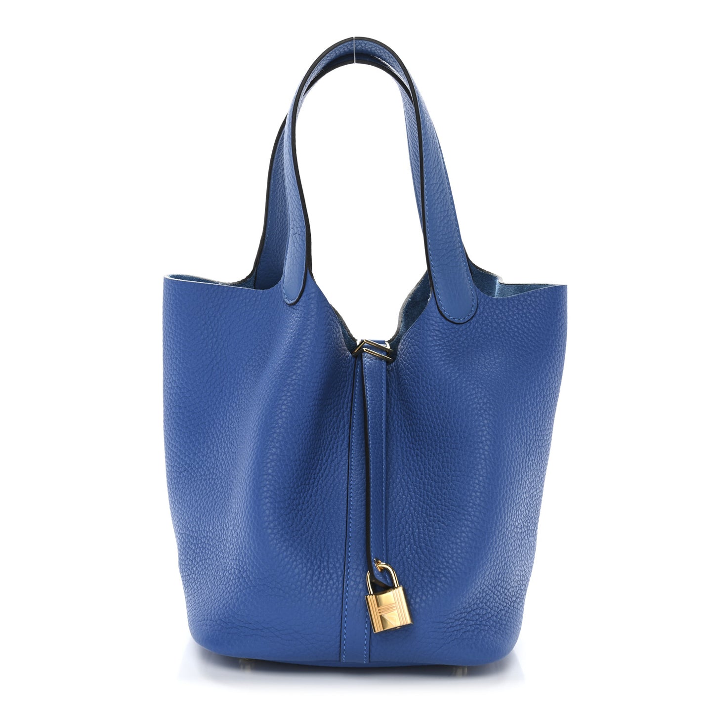 Taurillon Clemence Picotin Lock 22 MM Bleu Frida