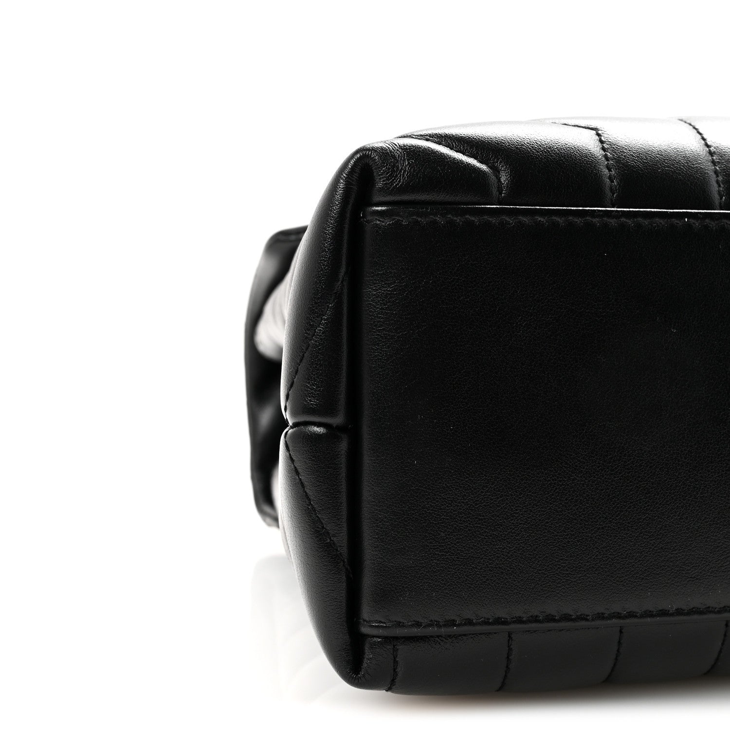 Saint Laurent Calfskin Y Quilted Monogram Medium Loulou Chain Satchel Black 8 of 9