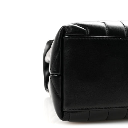 Saint Laurent Calfskin Y Quilted Monogram Medium Loulou Chain Satchel Black 8 of 9