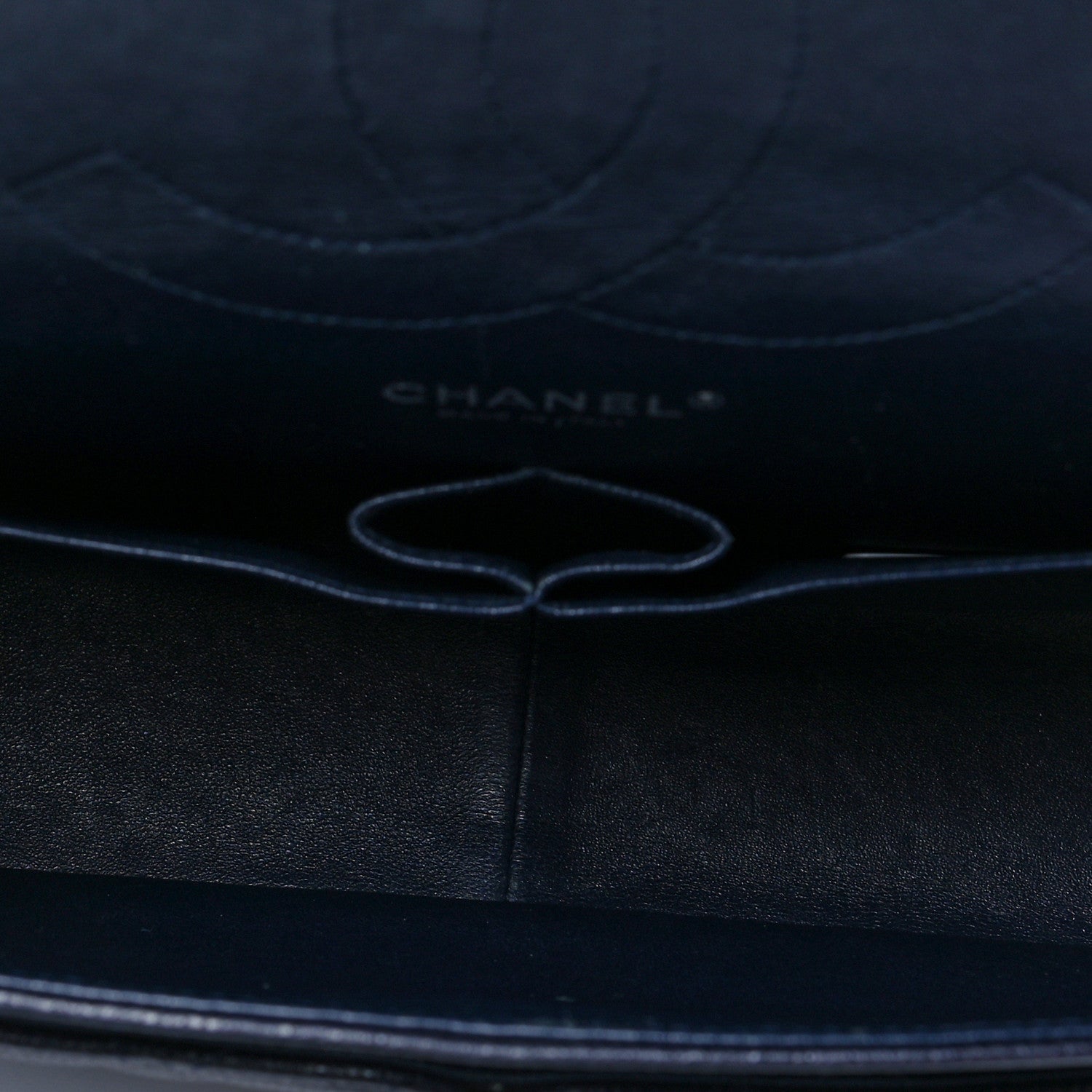 Chanel Caviar Quilted Jumbo Double Flap Navy Blue 5 of 8