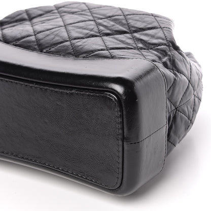 Chanel Aged Calfskin Quilted Gabrielle Backpack Black 9 of 10