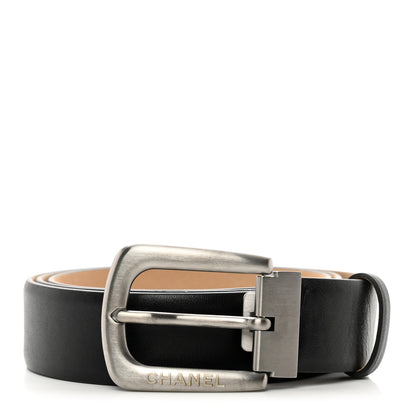 Chanel Calfskin Belt 95 38 Black 1 of 7