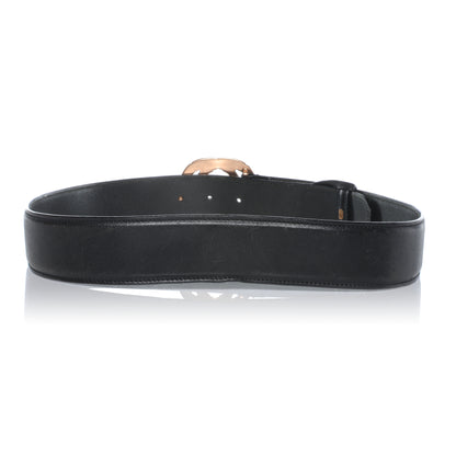 Gucci Leather Bamboo Interlocking G Belt 85 34 Black 3 of 8