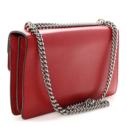 Gucci Dollar Calfskin Swarovski Crystal Small Dionysus Shoulder Bag Hibiscus Red 3 of 10