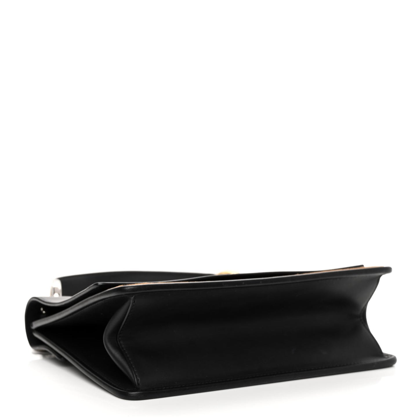 Vitello Century Velvet F is Fendi FF Kan I Shoulder Bag Black Tobacco