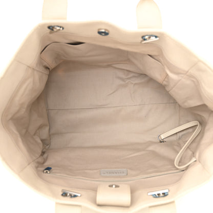 Chanel Calfskin Deauville Tote White 5 of 14
