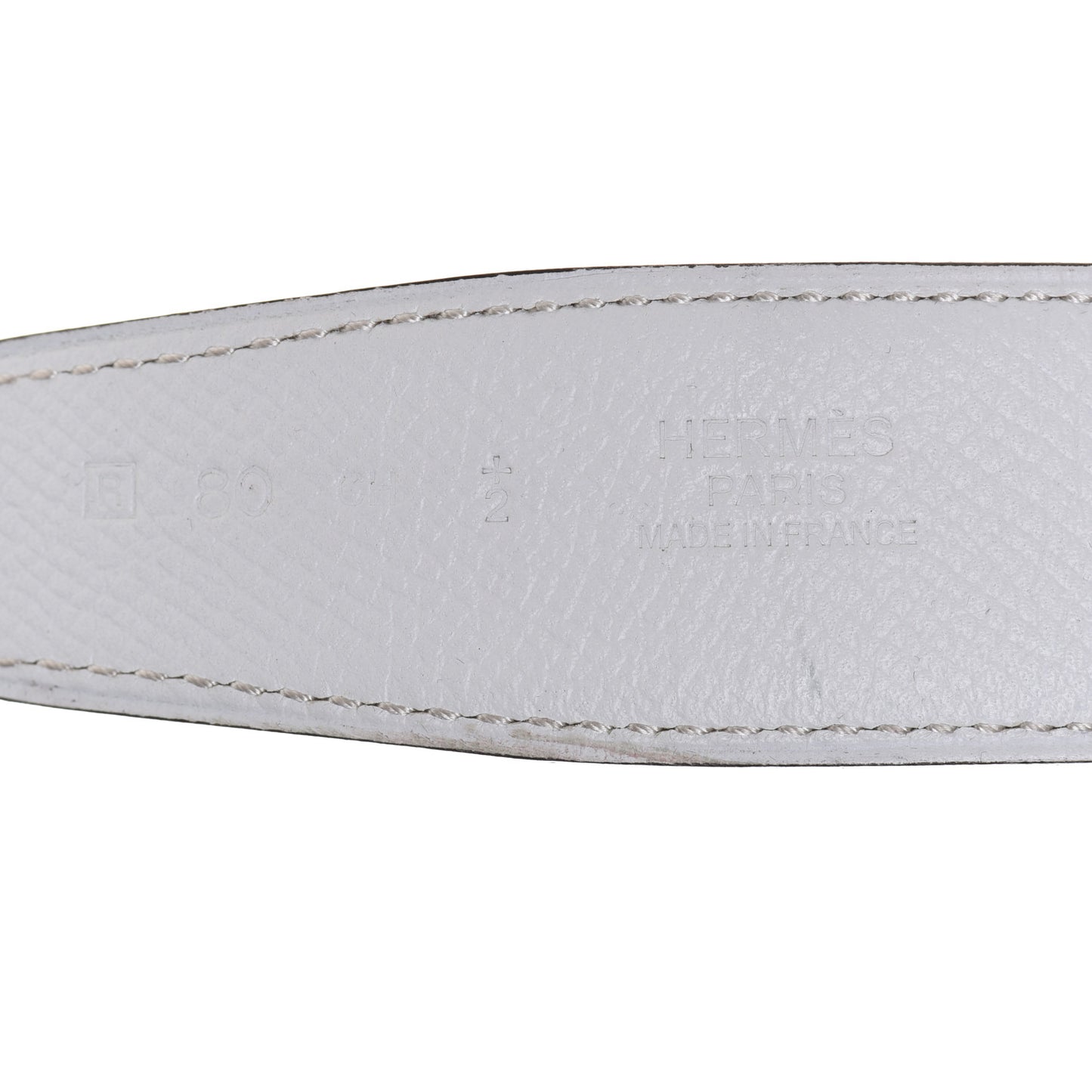 Epsom Swift 32mm H Belt 80 White Craie