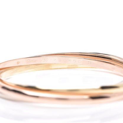 Cartier 18K Pink Yellow White Gold Trinity Bangle 59 4 of 4