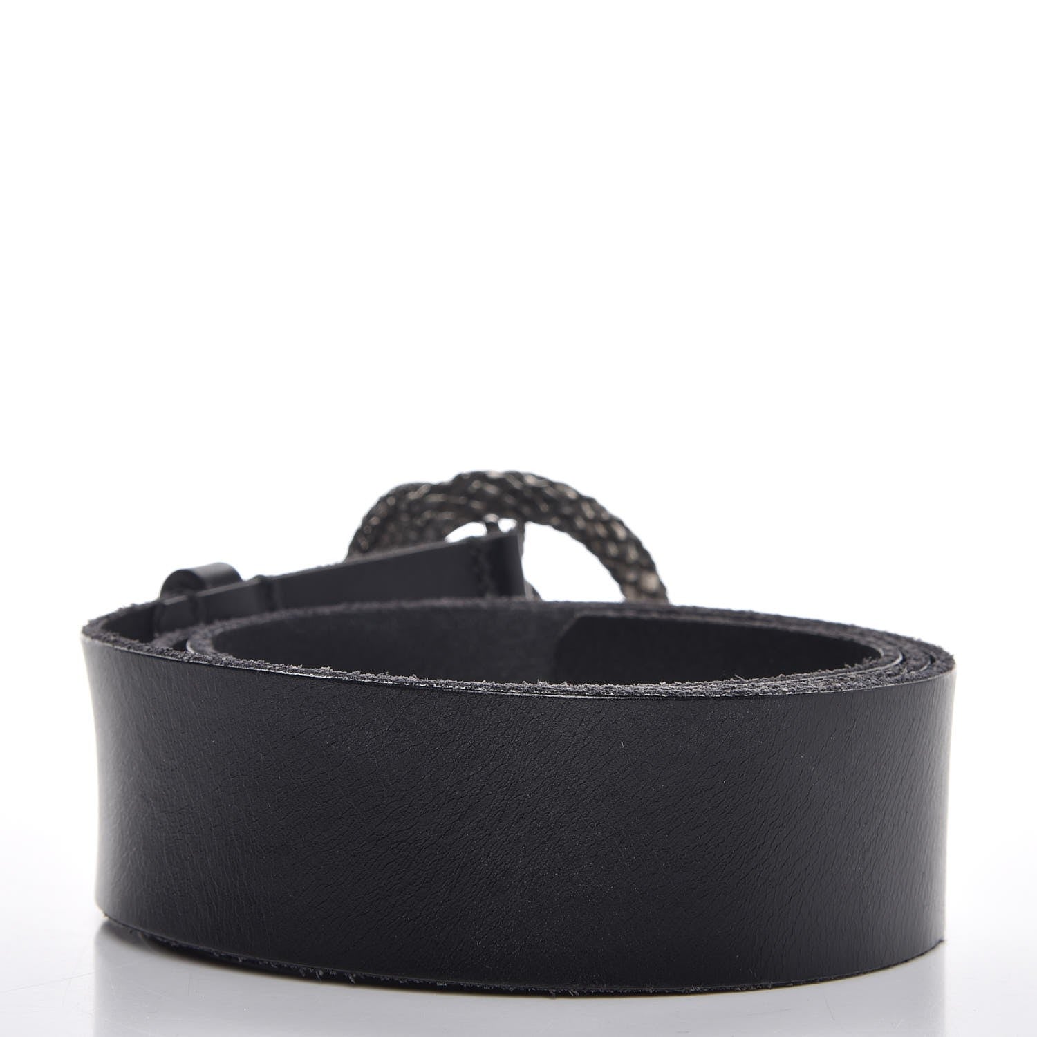 Saint Laurent Calfskin Monogram Serpent Belt 95 Black 3 of 9